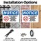 Signmission Use Of Mobile Phones Prohibited, 10 in W x Rectangle, Plastic OS-2PACK-NS-P-710-L-18801 - alternate 5